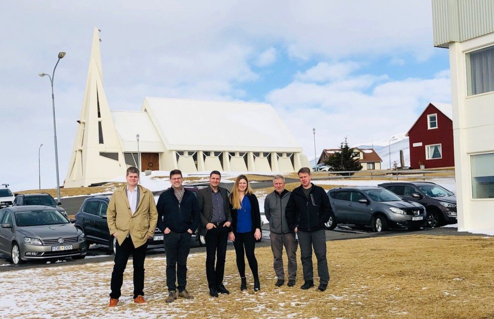 Fulltrúar Samorku á ferð um Norðurland