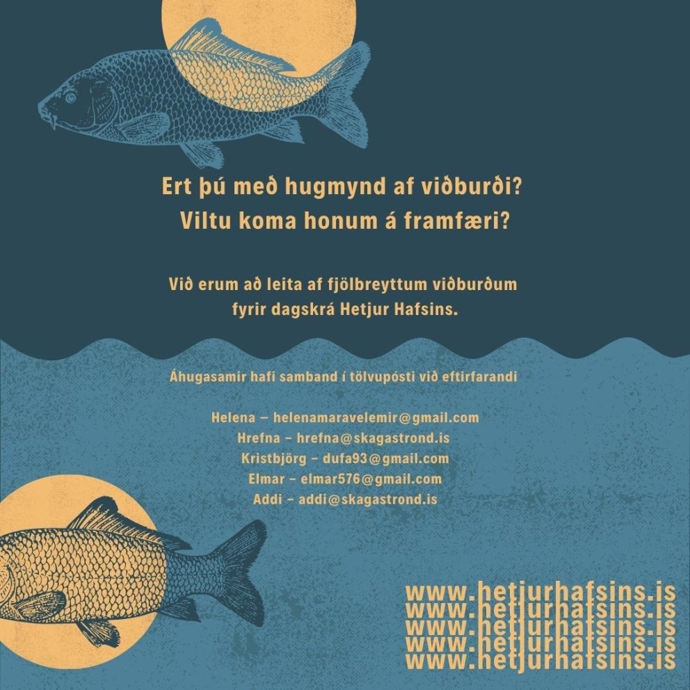 Hetjur hafsins - ert þú með hugmynd að viðburði?