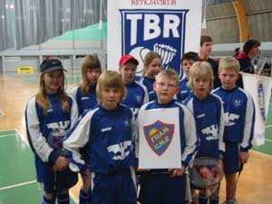 Keppendur frá Umf. Fram á Íslandsmóti unglinga í badminton