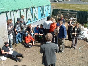 Mynd úr Vinnuskólanum frá síðasta sumri