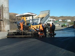 Unnið við gatnaframkvæmdir