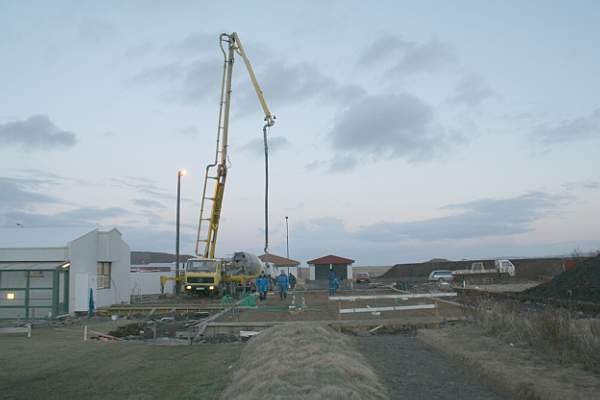 Steypuvinna á miðjum þorra