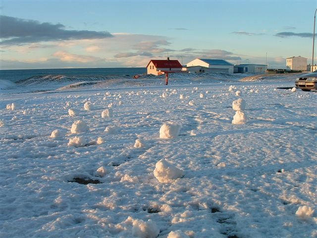Sérstakar aðstæður í snjónum.