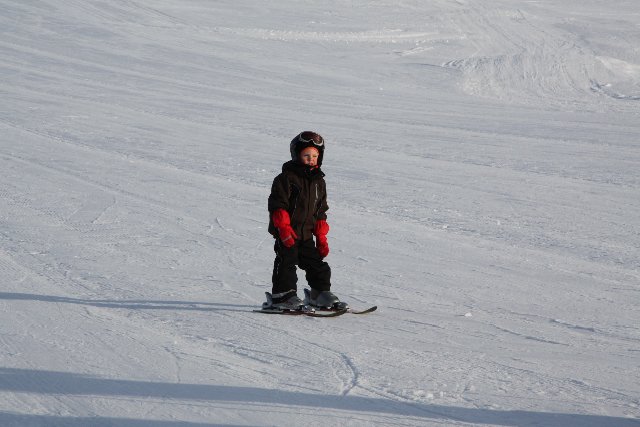 Skagstrendingar á skíðum