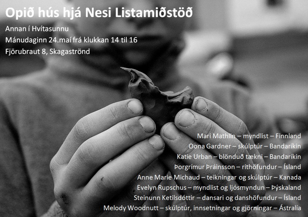 Opið hús í listamiðstöðinni annan í hvítasunnu