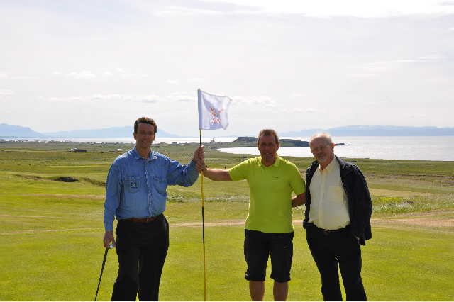 Golfblaðamaður frá Daily Mirror á Skagaströnd