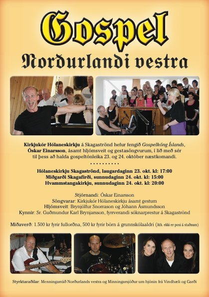 Gospeltónleikar á morgun og sunnudag