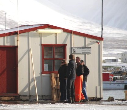 Vildi ekki fara út úr vigtarhúsinu á Skagaströnd