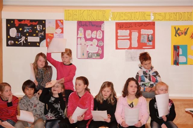 Nemendur Höfðaskóla rannsaka vesturferðirnar