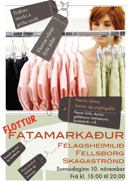 Fatamarkaði frestað vegna veðurs