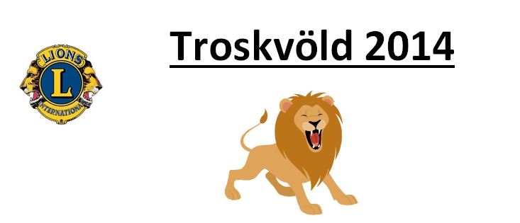 Troskvöld verður 29. mars 2014