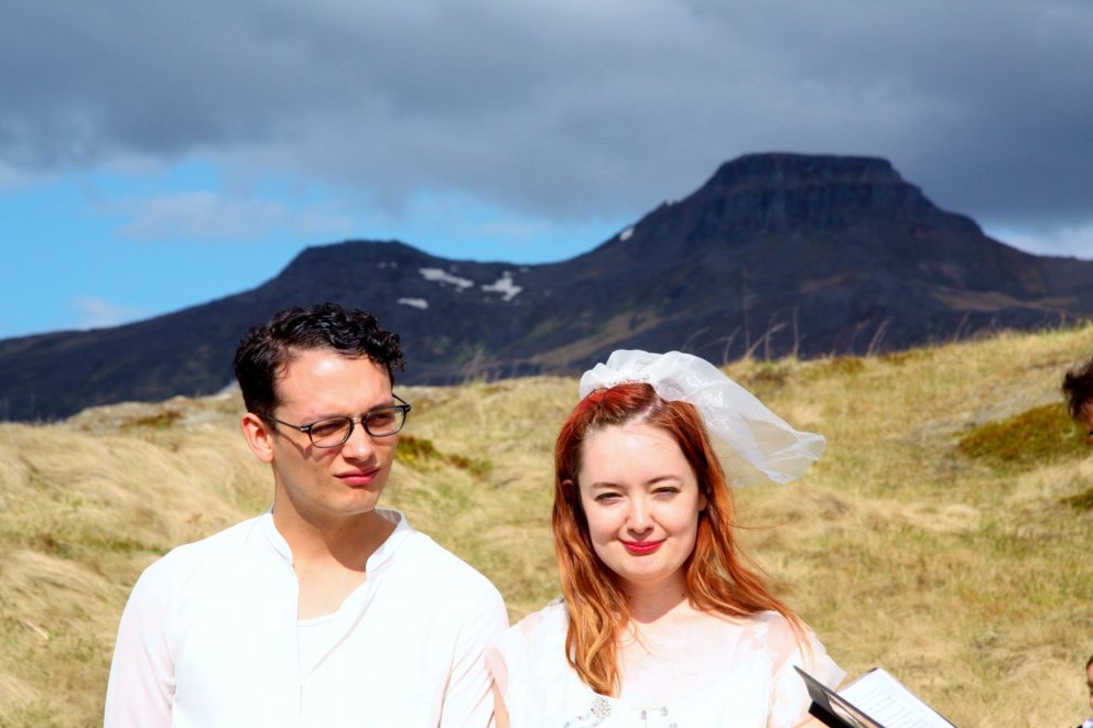 Þau giftu sig á Skagaströnd!