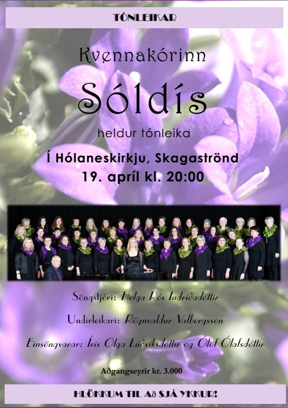 Tónleikar í Hólaneskirkju 19. apríl nk