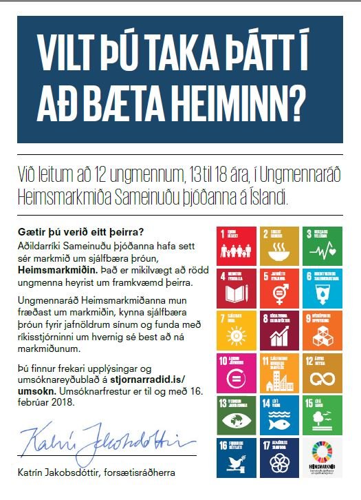 Opið fyrir umsóknir í ungmennaráð