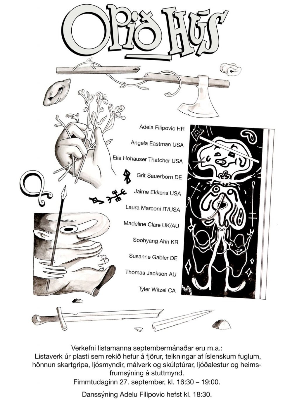 Nes listamiðstöð opið hús 27.september