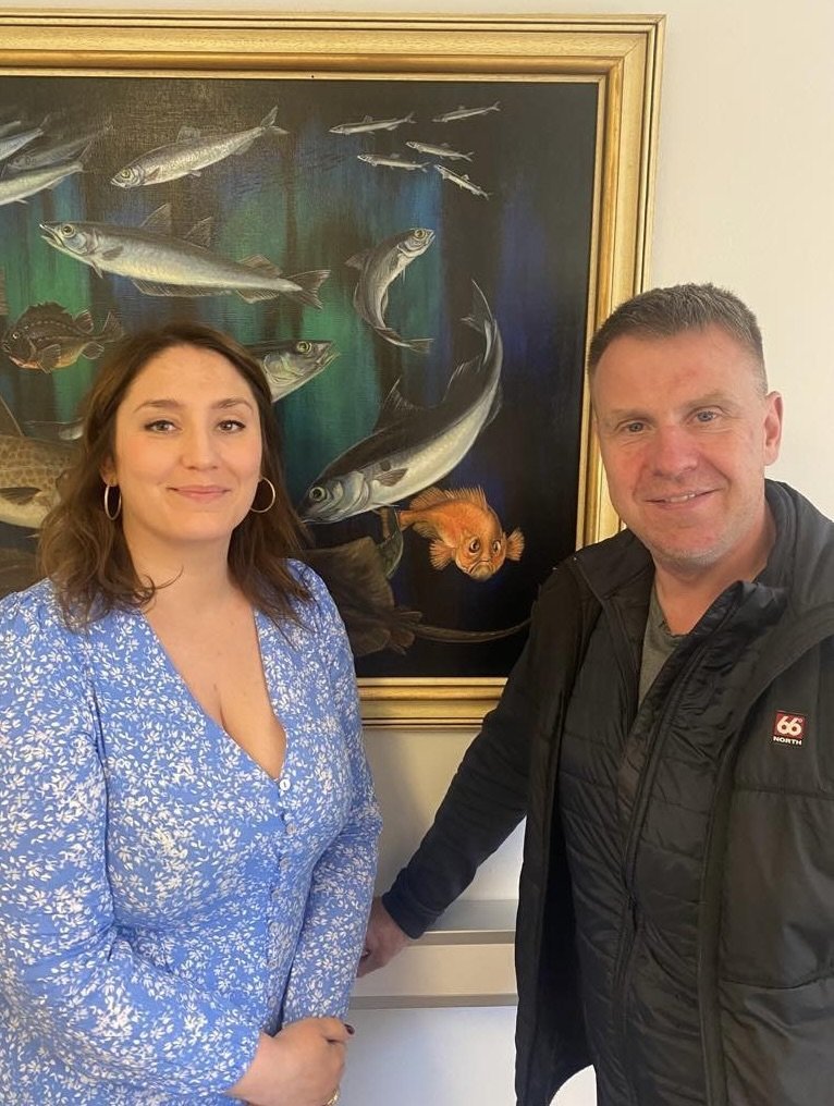 Alexandra Jóhannesdóttir sveitarstjóri og Halldór Gunnar Ólafsson oddviti.