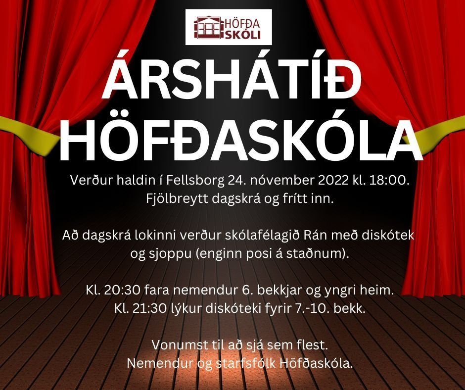 Árshátið Höfðaskóla