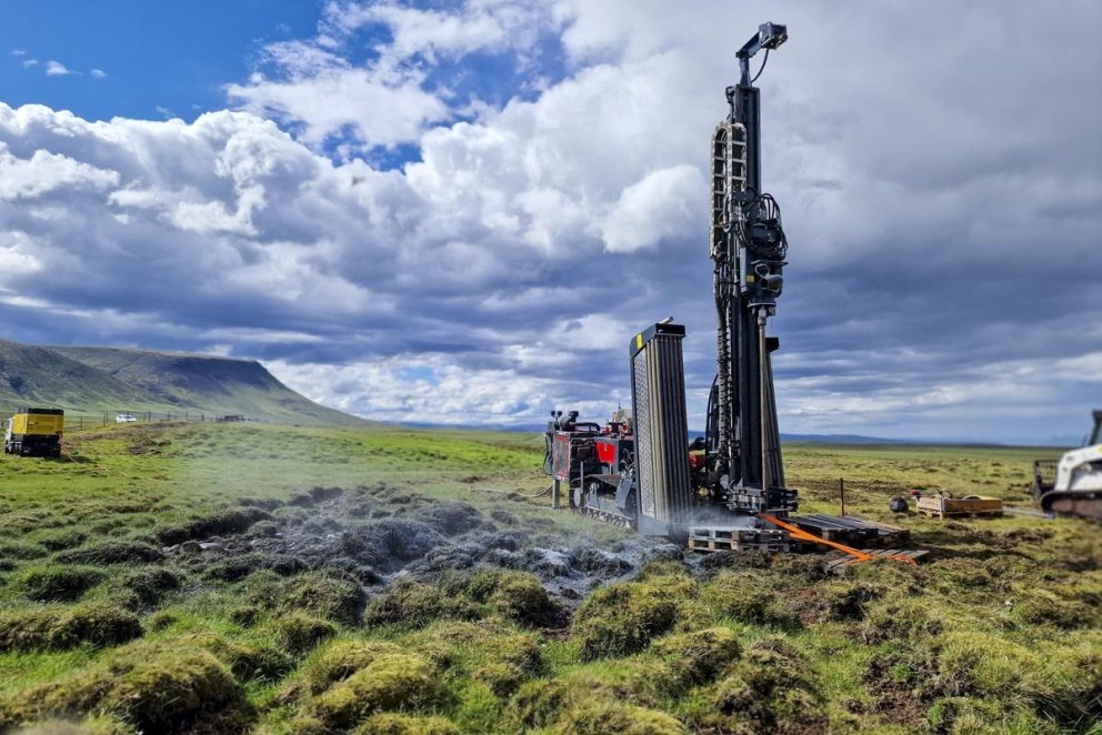 Borun við Reyki fyrir hitaveitu Blönduóss og Skagastrandar / mynd fengin að láni af heimasíðu RARIK
