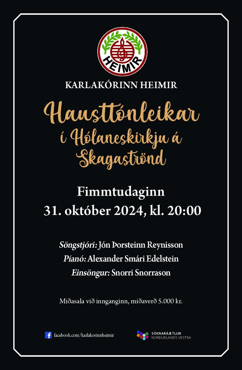 Karlakórinn Heimir - Hausttónleikar á Skagaströnd