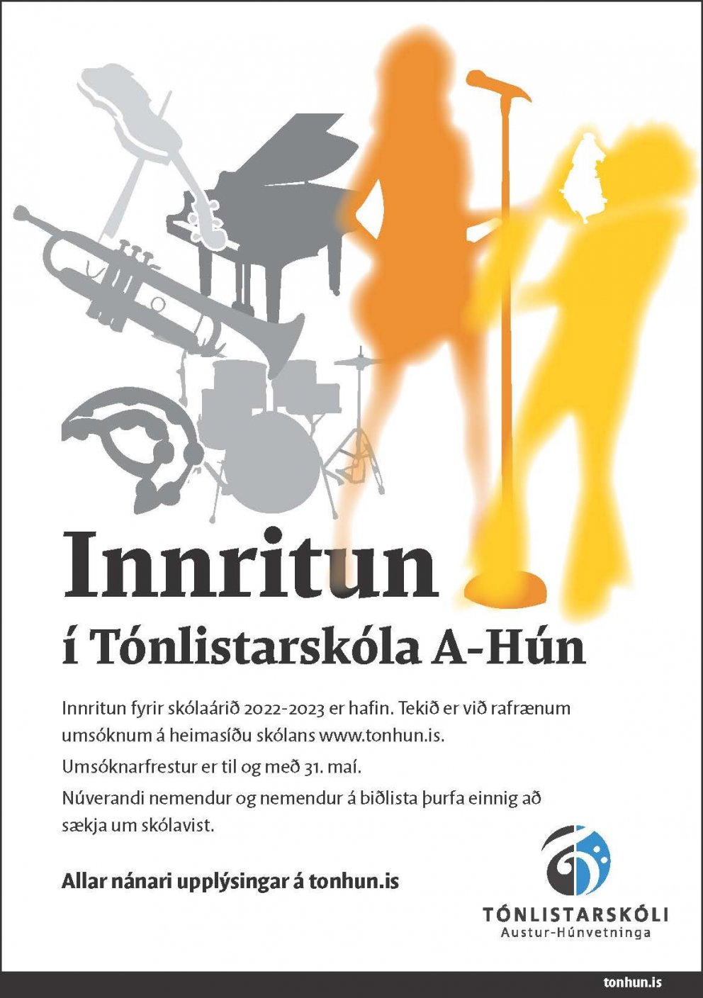 Innritun í Tónlistarskóla A-Hún