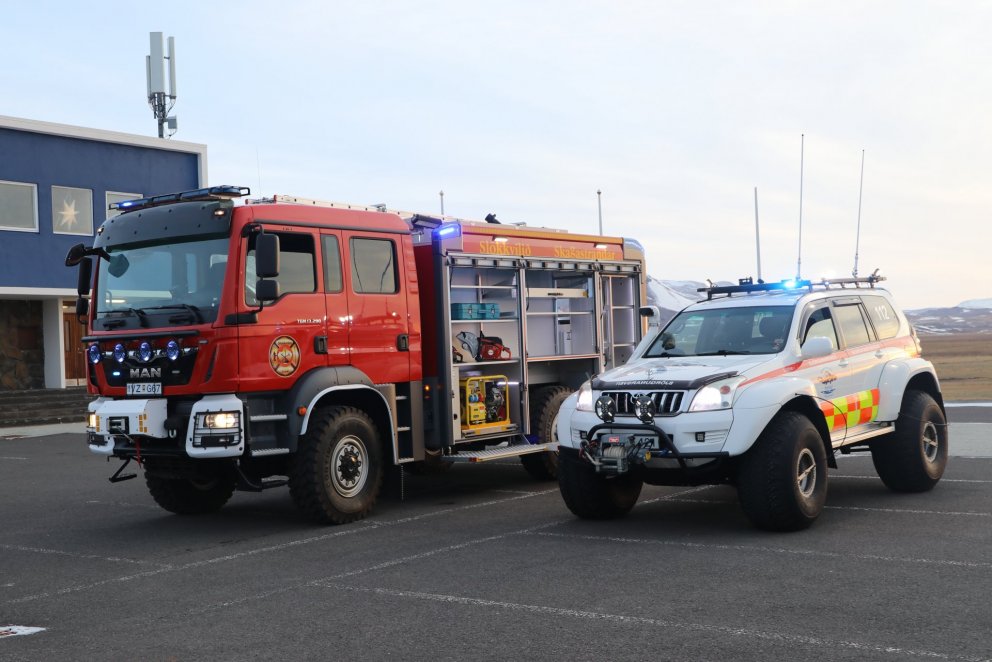 Nýjar bifreiðar Slökkviliðs Skagastrandar og Björgunarsveitarinnar Strandar