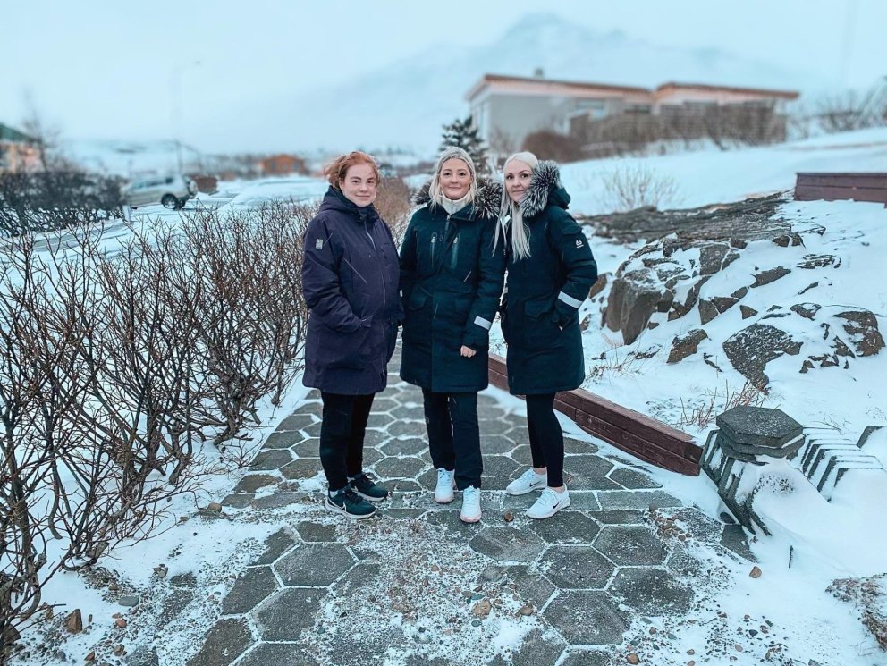 Emilía Ýr Dagsdóttir, Helena Mara Velemir og Þórey Fjóla Aradóttir.