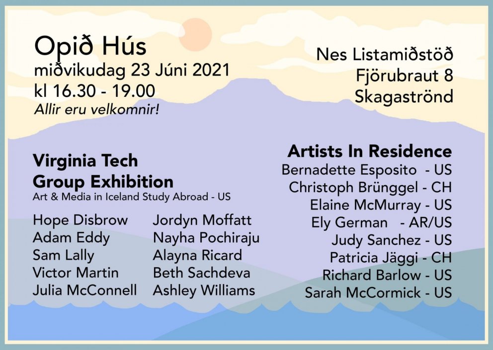 Nes Listamiðstöð - Opið hús