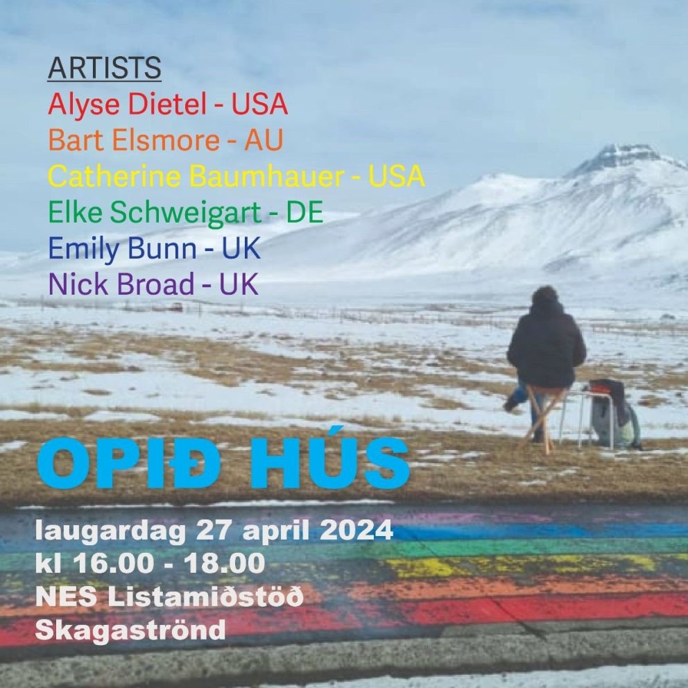 Nes Listamiðstöð opið hús 27. apríl
