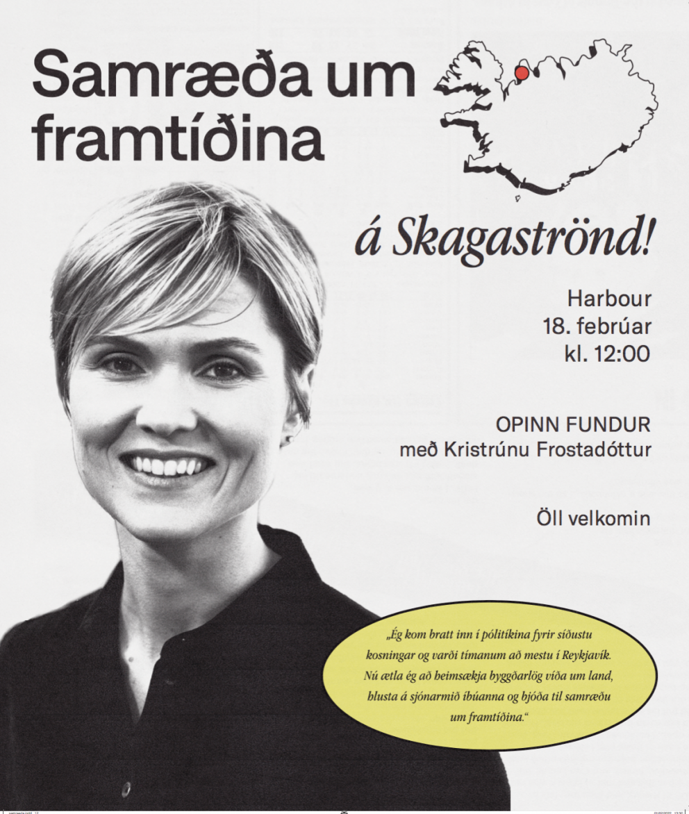Samræða um framtíðina - Kristrún Frostadóttir á Skagaströnd