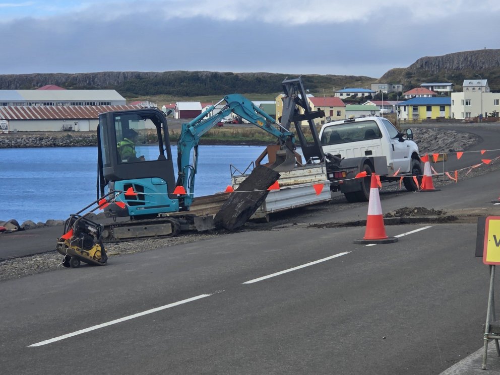 Viðgerð á Strandgötu