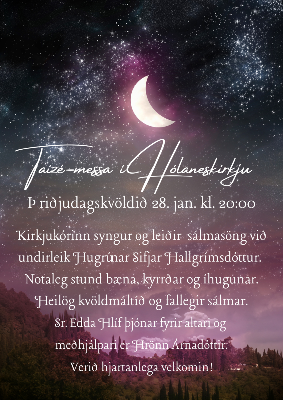 Taize-messa í Hólaneskirkju