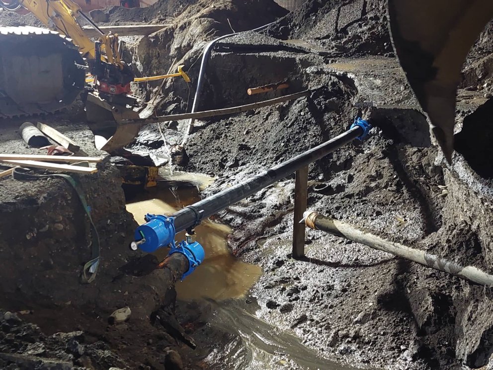 Vatnið er komið á!