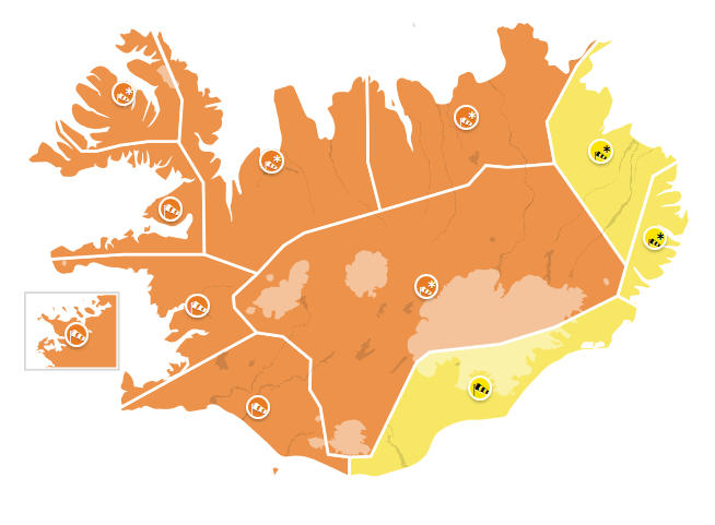Ofsaveður framundan - uppfært