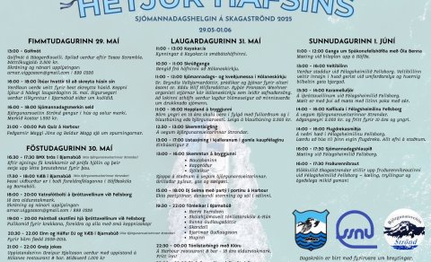 Hetjur hafsins - dagskrá