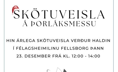 Skötuveisla á Þorláksmessu í Fellsborg