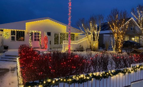 Jólalegasta húsið og jólalegasta gatan