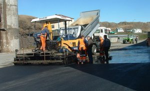 Unnið við gatnaframkvæmdir