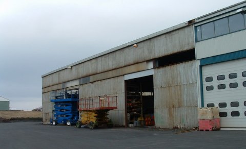 Ný klæðning á Hafnarlóð 6