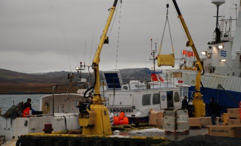 Mikið at í Skagastrandarhöfn