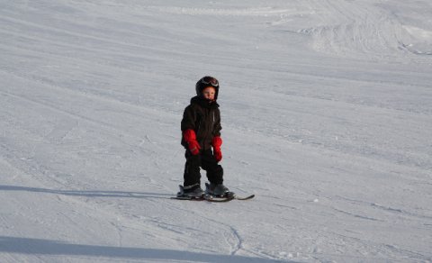 Skagstrendingar á skíðum