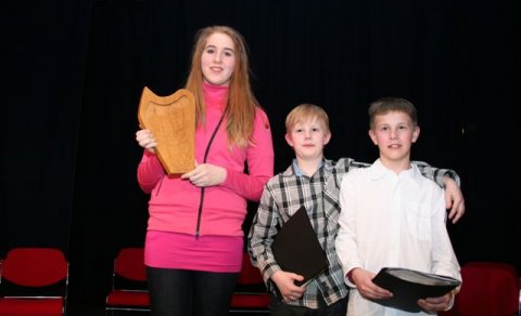 Sigurvegarar í framsagnarkeppninni