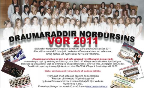 Draumaraddirnar leita að 12-16 ára stúlkum