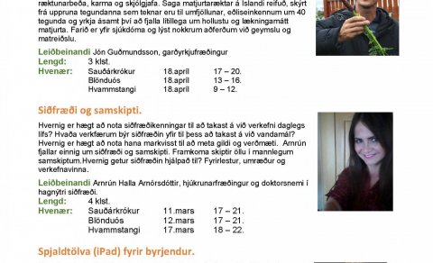 Námskeið fyrir félagsmenn Kjalar
