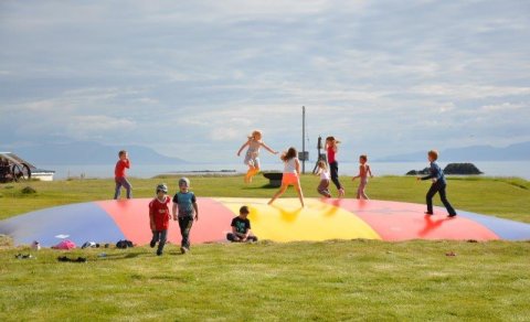 Ærslabelgur kominn á Skagaströnd