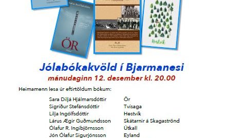 Jólabókakvöld í Bjarmanesi