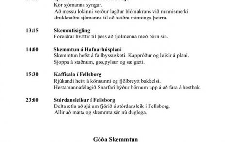 Sjómannadagurinn á Skagaströnd