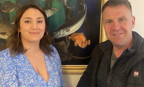 Alexandra Jóhannesdóttir sveitarstjóri og Halldór Gunnar Ólafsson oddviti.
