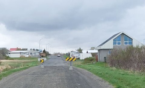 Akstursþrenging á Vetrarbraut, á móts við Ránarbraut 23