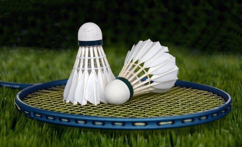 BADMINTON í íþróttahúsi á Skagaströnd í vetur