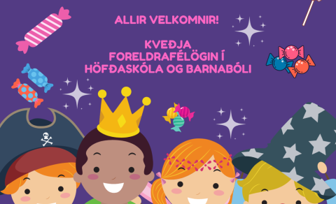 Grímuball 22. febrúar frá klukkan 16:00 til 17:00